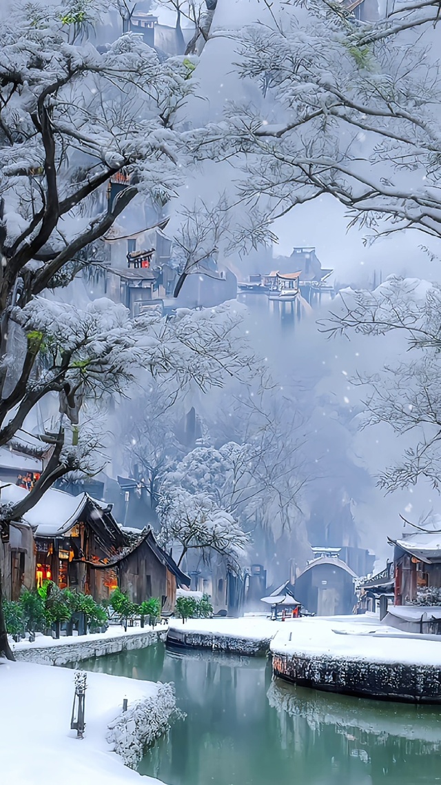 四季不结冰的湖水