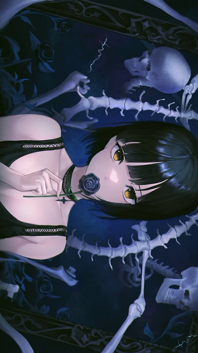 骷髅与美女