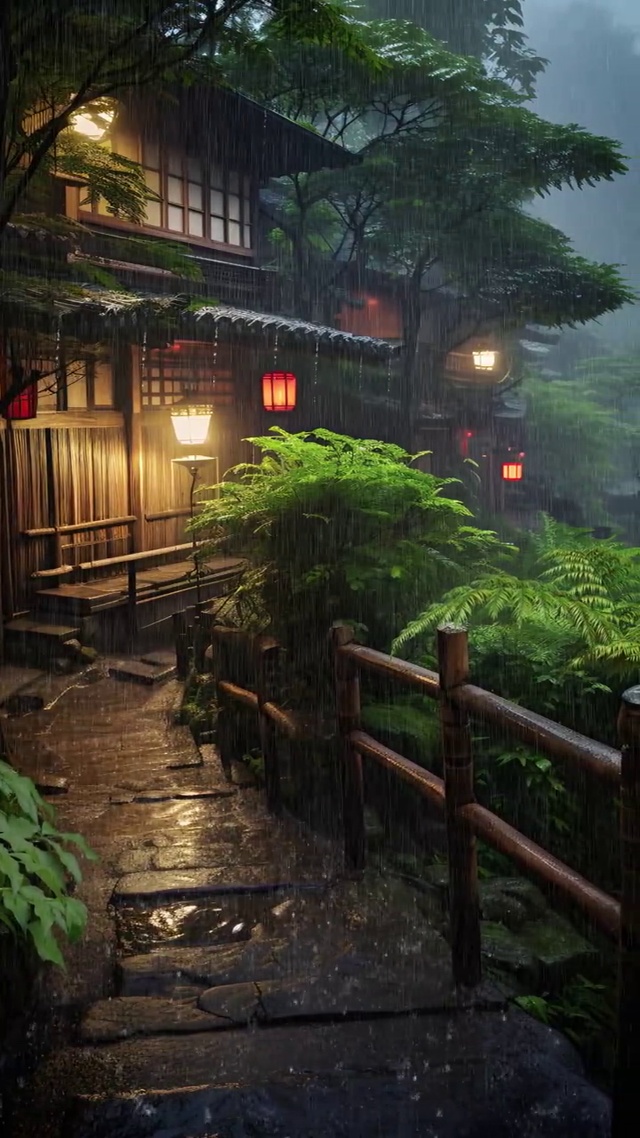 烟雨入江南，山水如墨染