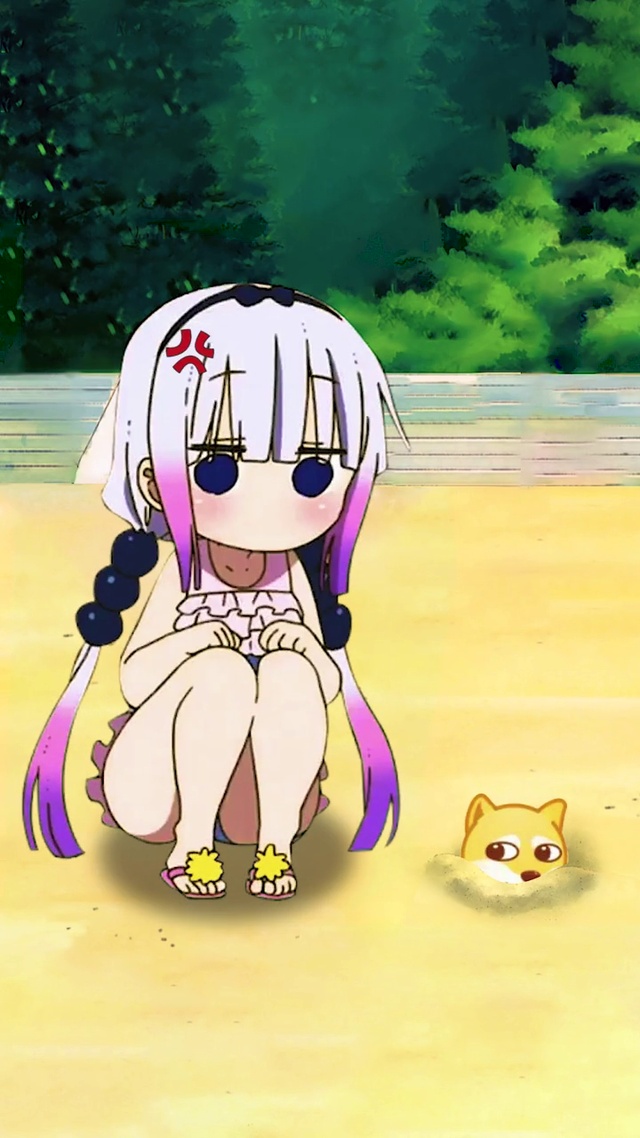 康娜小可爱沙滩玩耍中