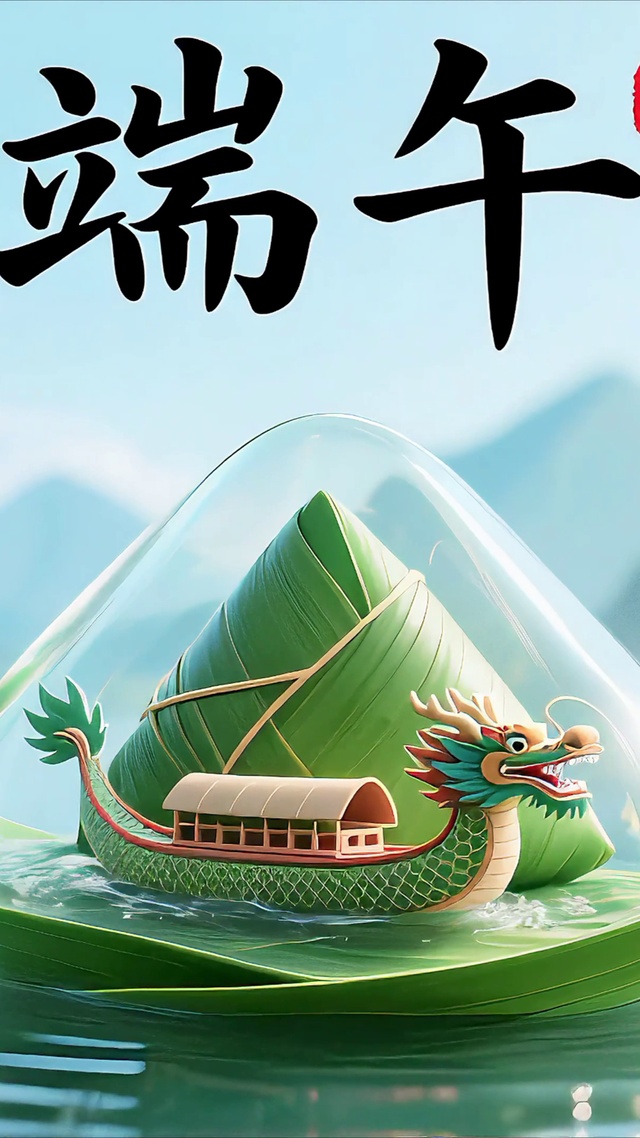 端午节山水龙舟