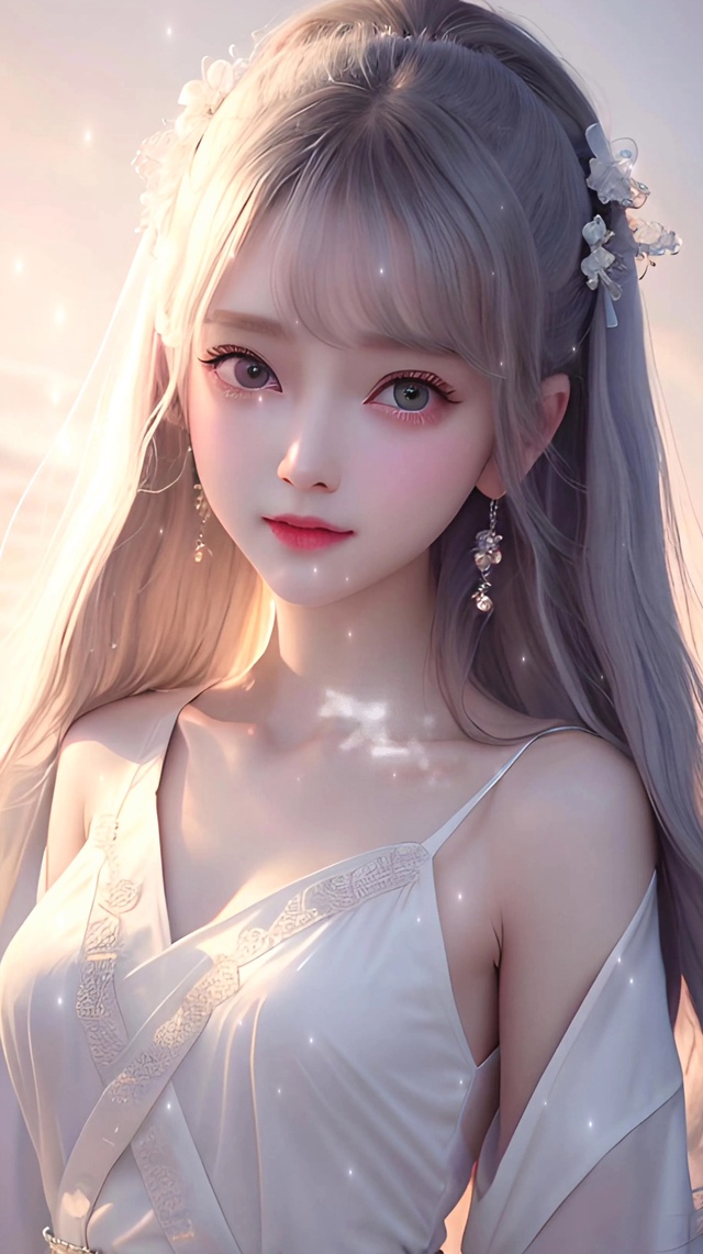 4k 金发长发公主