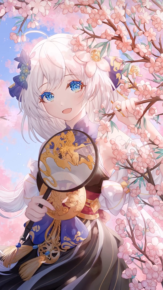 崩坏卡莲卡斯兰娜樱花下的少女