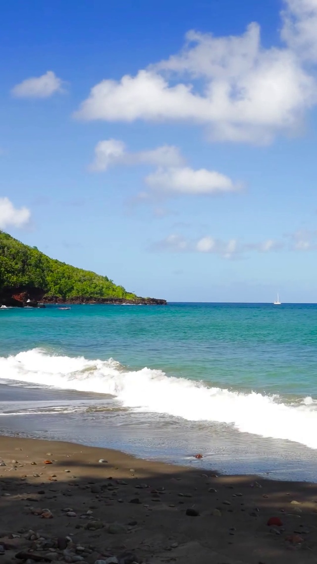 夏日阳光海滩海浪