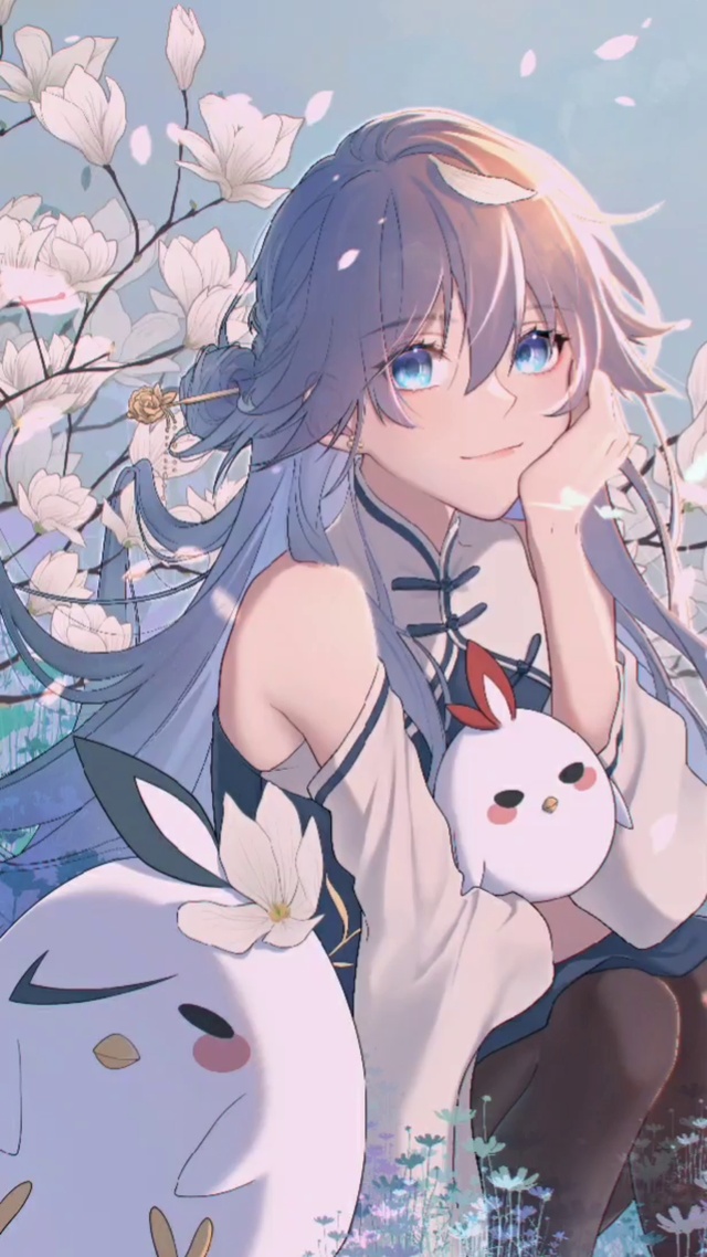 花丛中的符华小姐姐