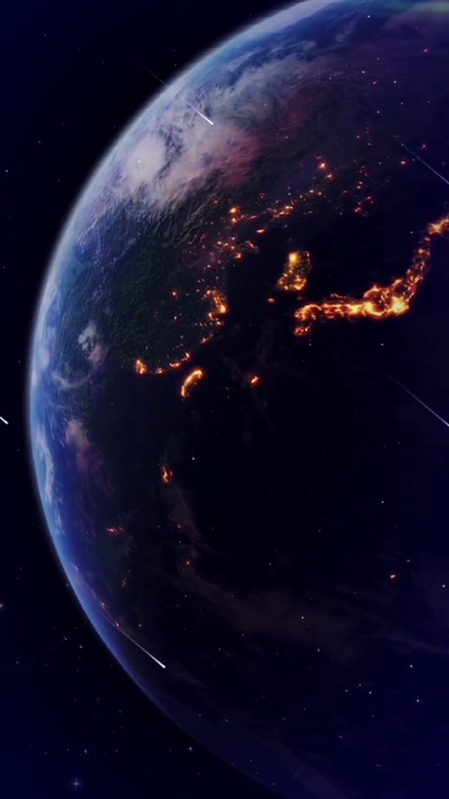4k地球祖国夜晚(风景手机动态壁纸) - 风景手机壁纸下载 - 元气壁纸