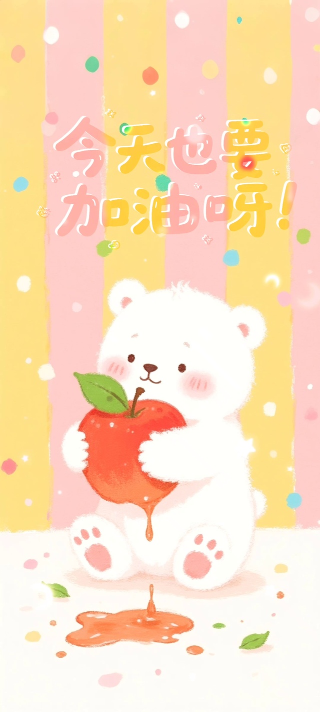 可爱小熊今天也要加油呀