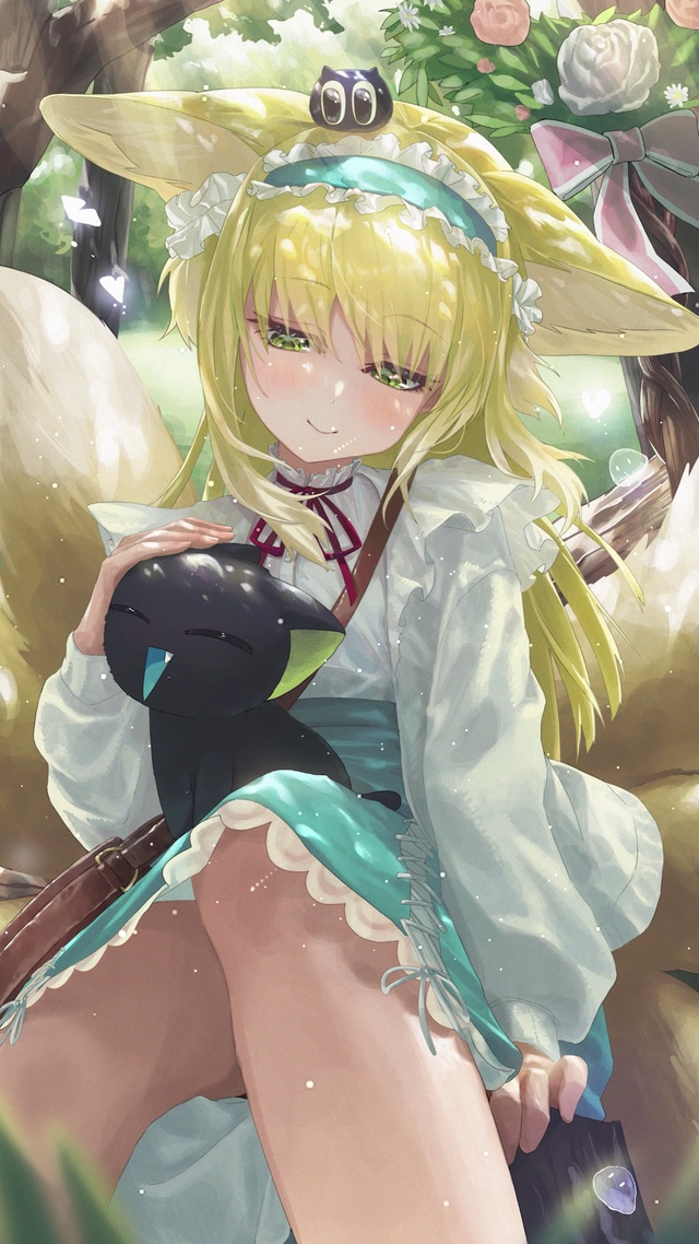 可爱狐耳黑猫少女