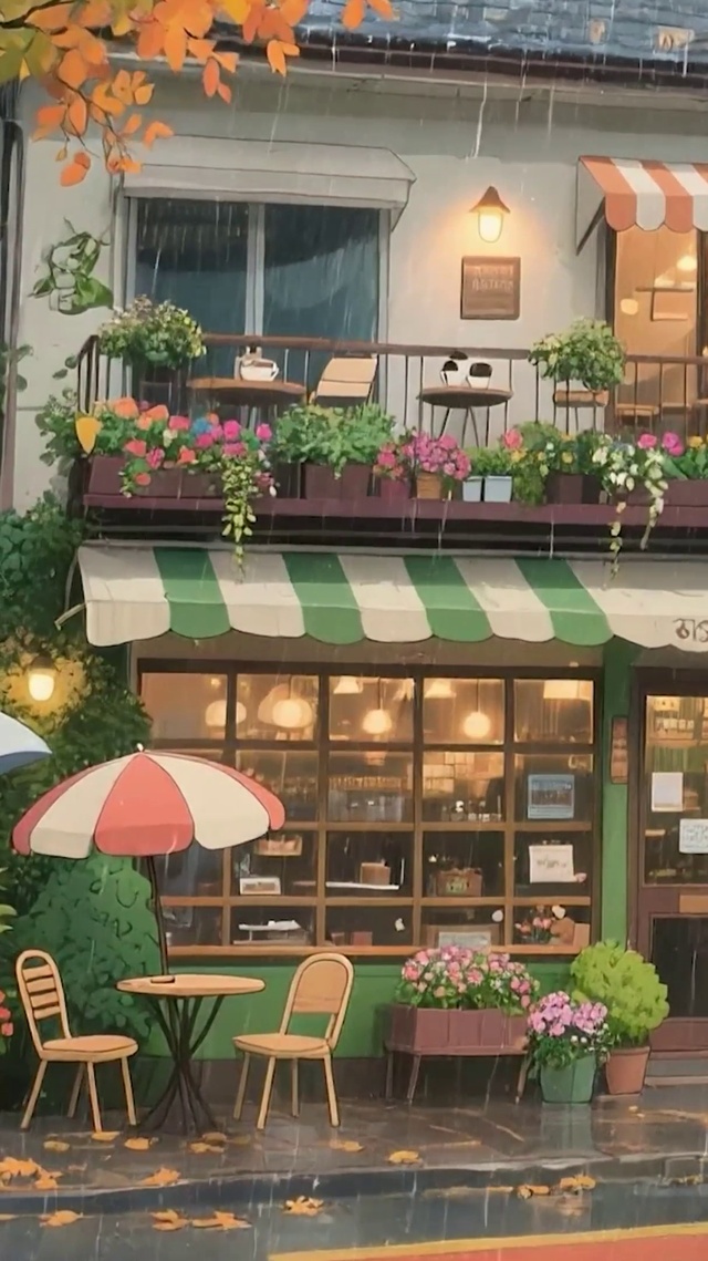 雨天街道