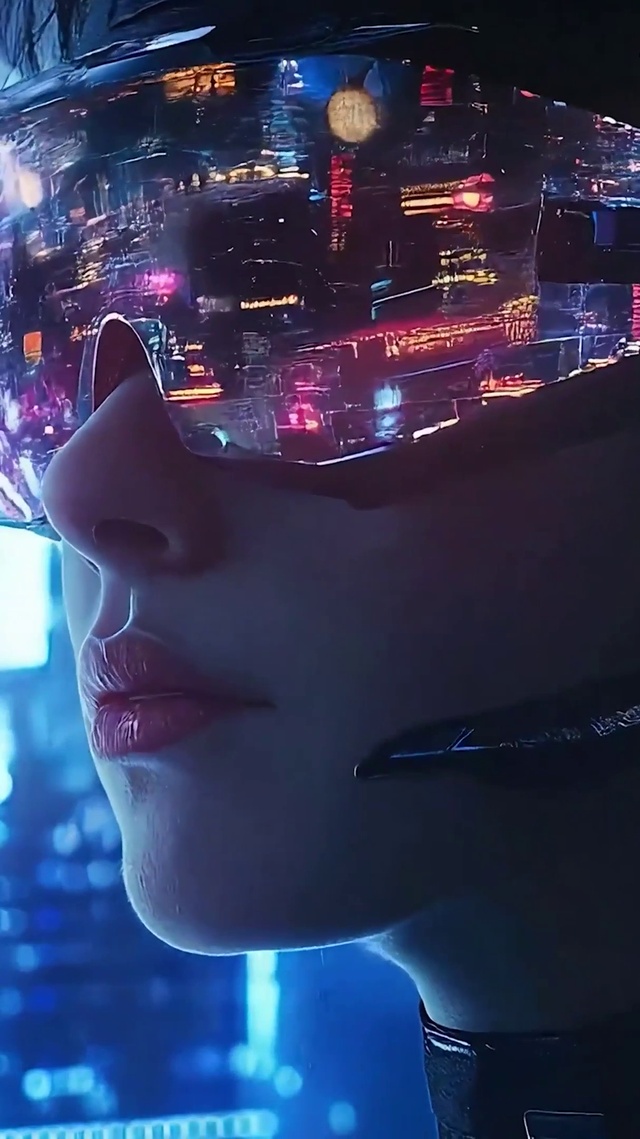 科技科幻炫酷女孩