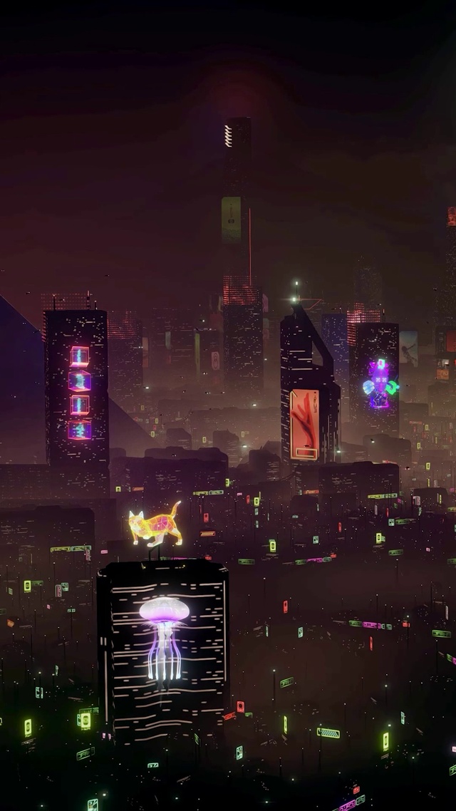 未来科幻夜之城