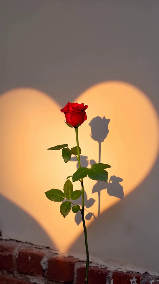 浪漫的一束玫瑰花