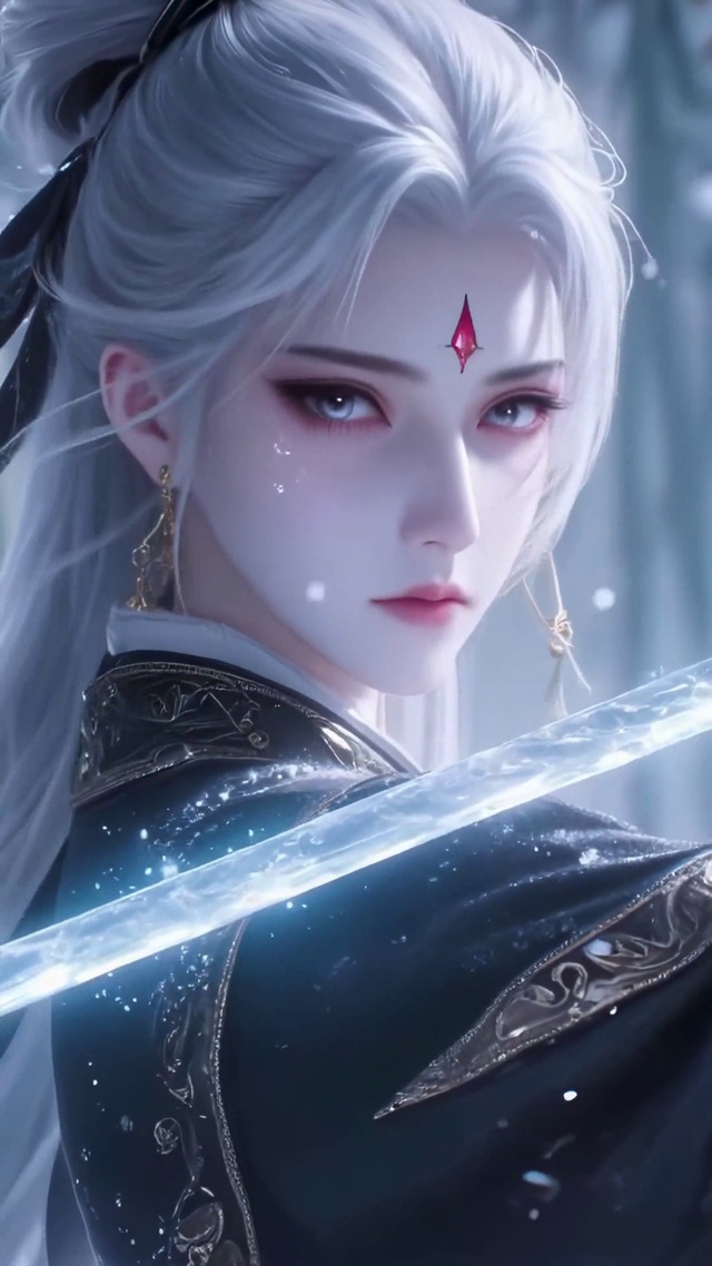 古风仙侠白发女侠