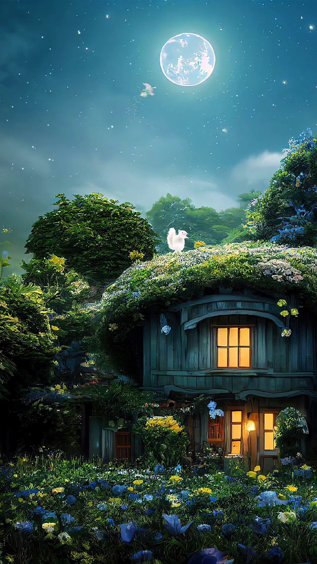 月色下的童话屋