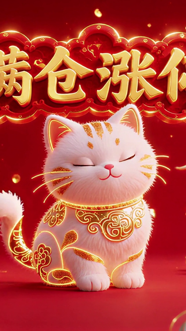 涨停招财猫 无缝循环