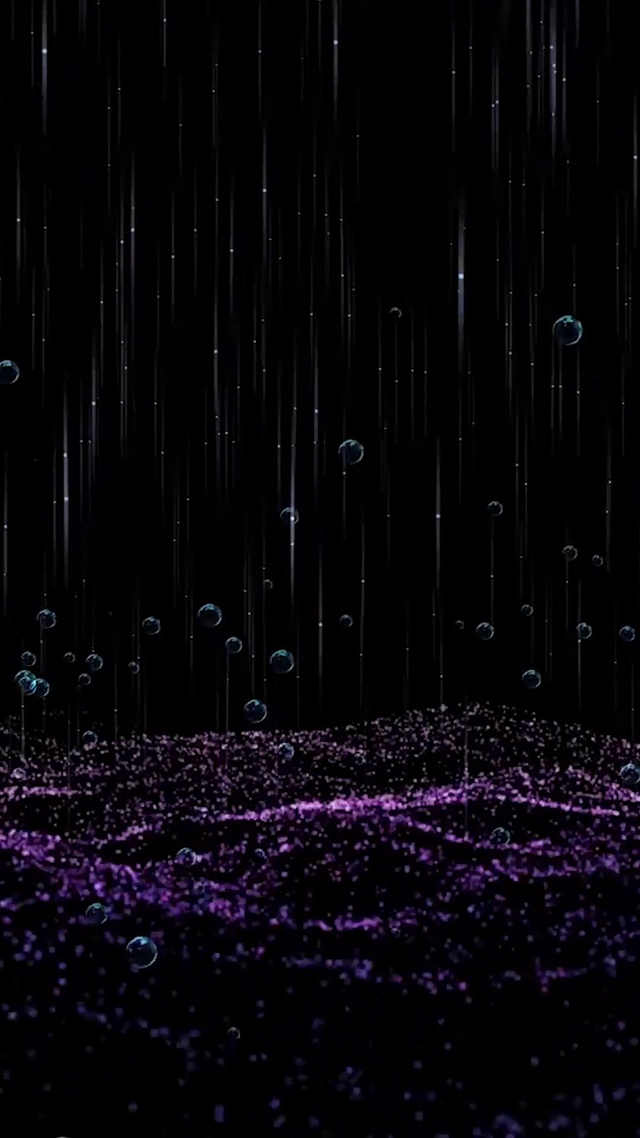 粒子穿越气泡雨