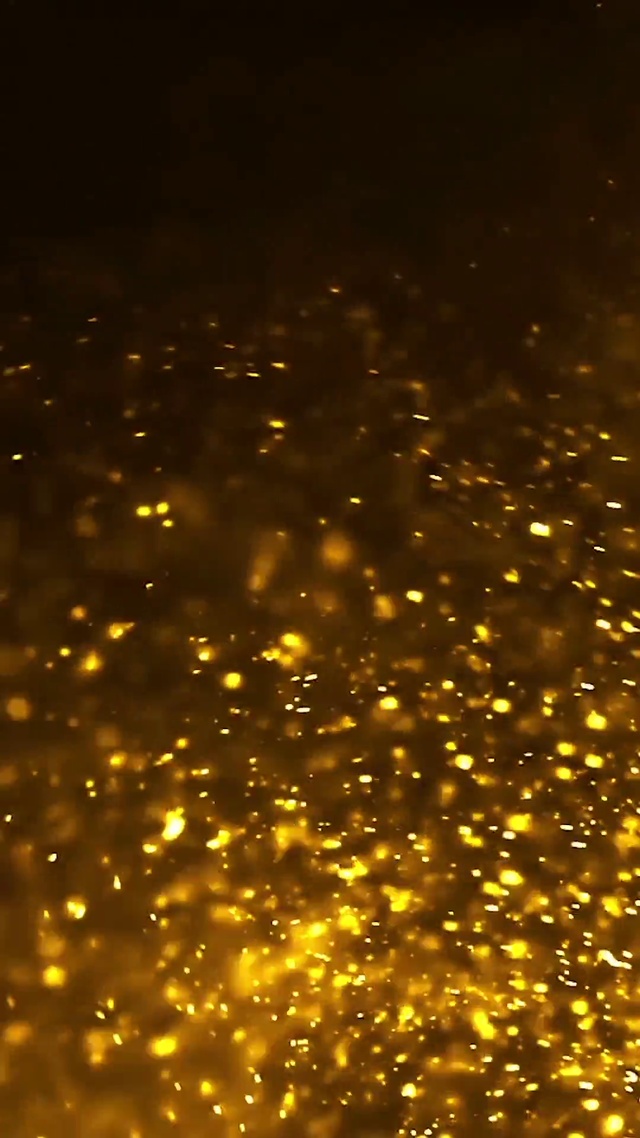 金色粒子飞扬
