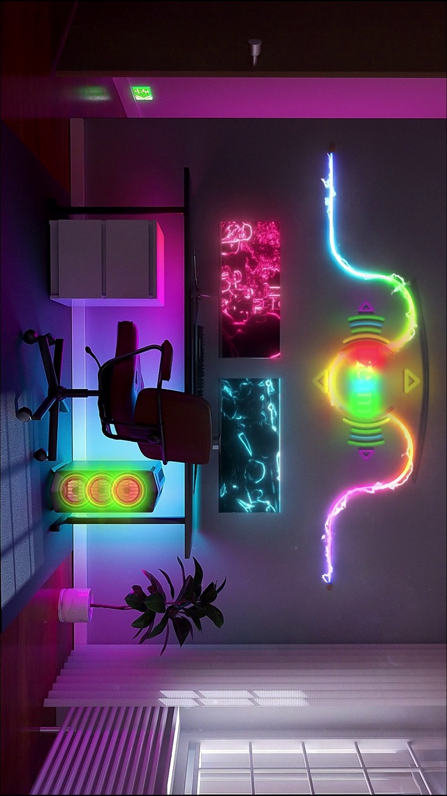 RGB氛围赛博朋克风壁纸