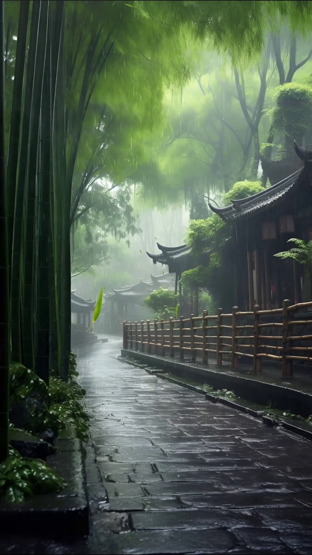 幽静竹林