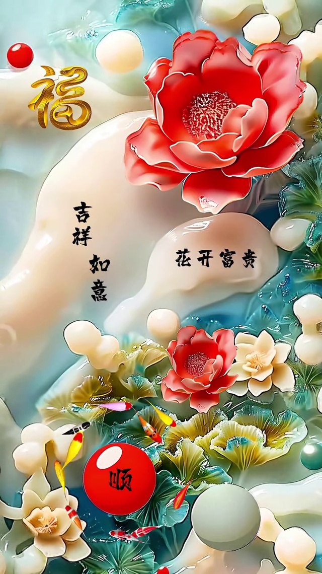 吉祥如意 花开富贵