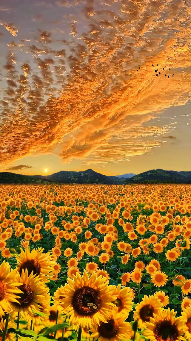 爆款向日葵花海