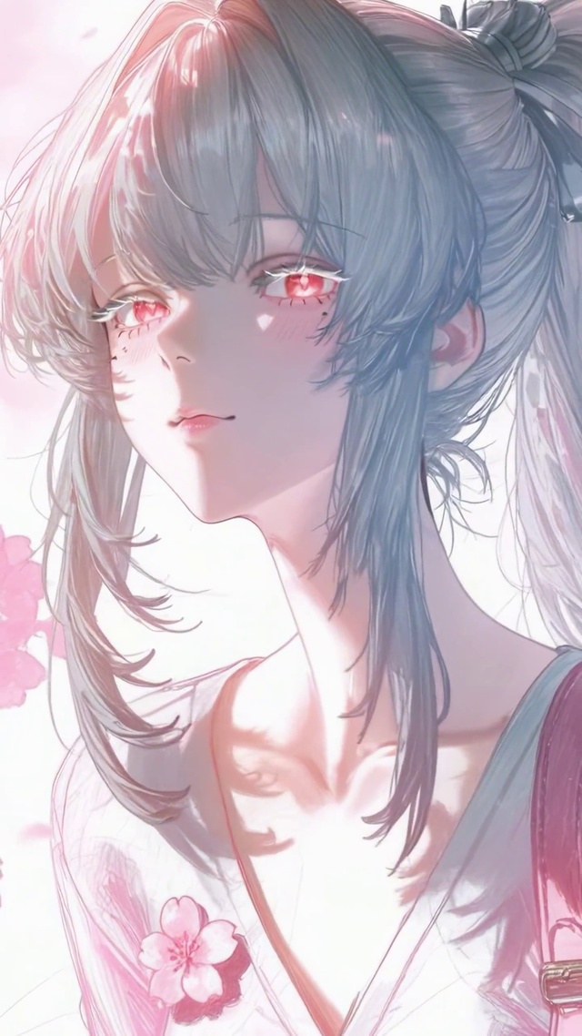 樱花树下的少女邂逅绯雪