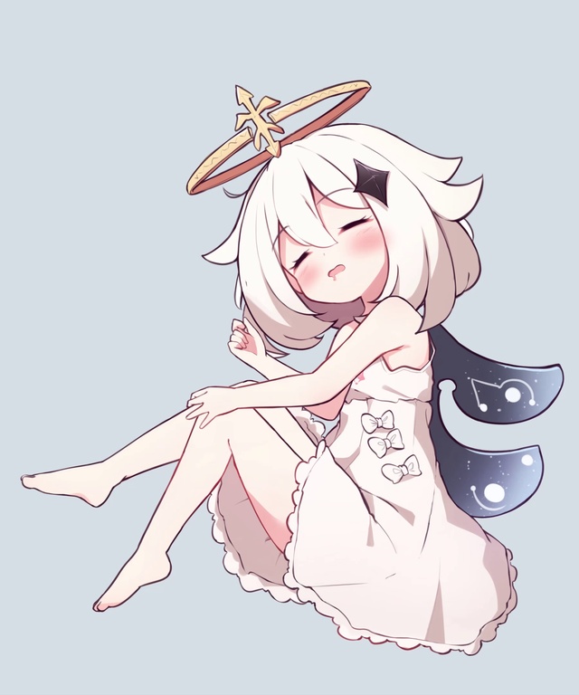 派蒙睡着啦2K完整版，
全网最最最可爱的派蒙嗷！
原图画师Pixiv:u_U 
图片ID:85650501 
动态效果:Ae小兔几