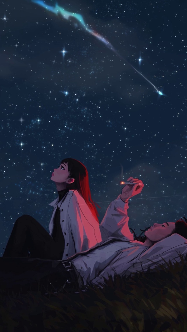 星空下的情侣