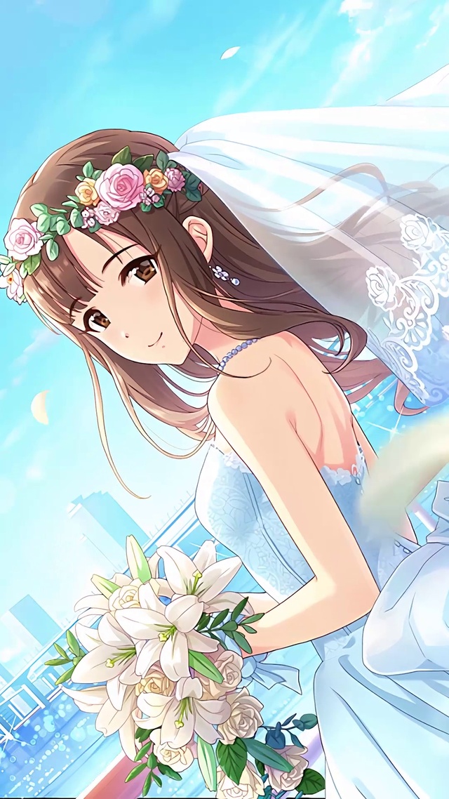 可爱婚纱少女_1