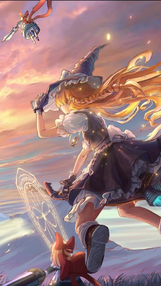 雾雨魔理沙 风景手机动态壁纸 风景手机壁纸下载 元气壁纸