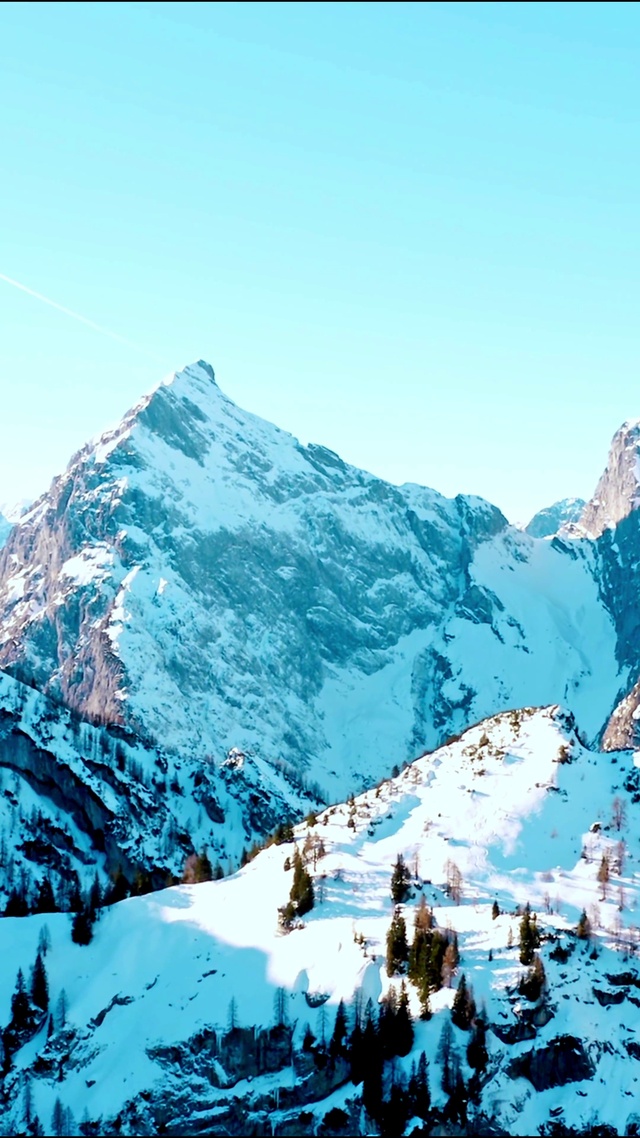 唯美壮观雪山4K