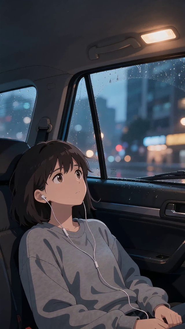 车中看雨