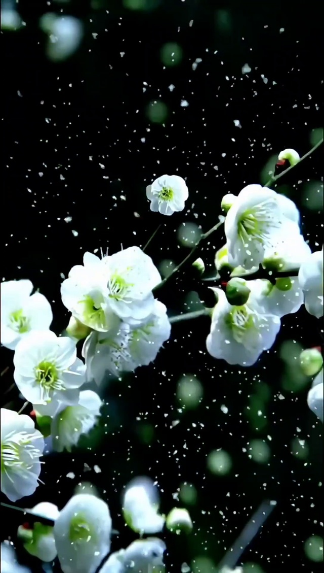 梅花爱雪