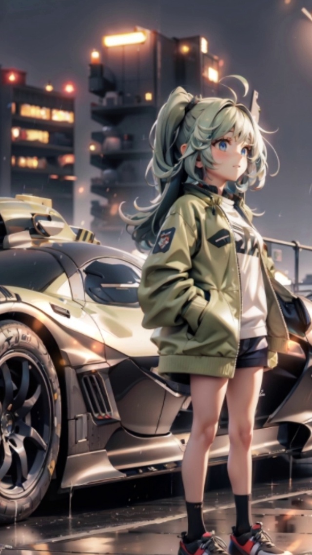 小女孩汽车