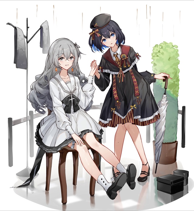 希儿和板鸭贴贴
原画师:嘘鲲蛞蛞子
动态制作:QAQ空白