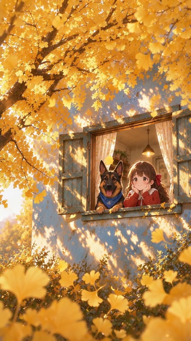 大狗狗的守护&银杏小窗