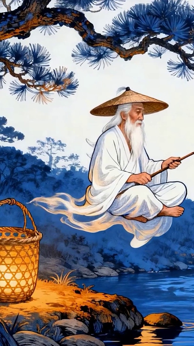 古风休闲钓鱼