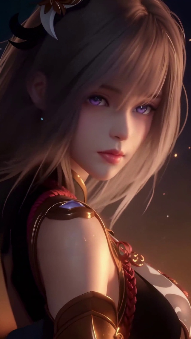 星空CG少女申鹤