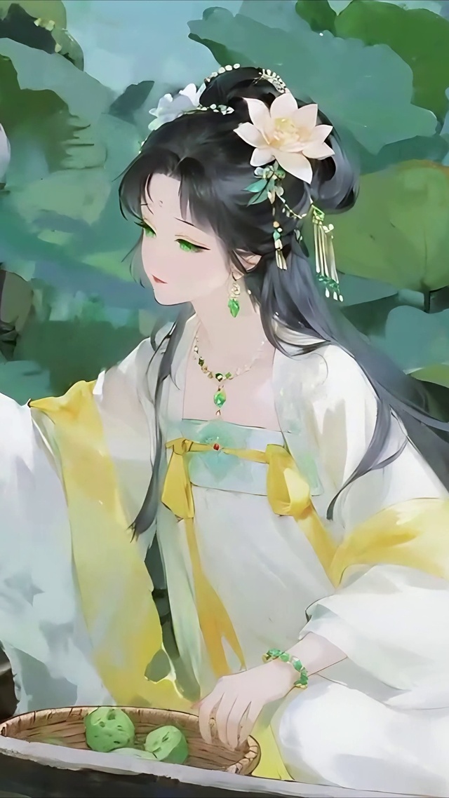 采莲蓬的少女