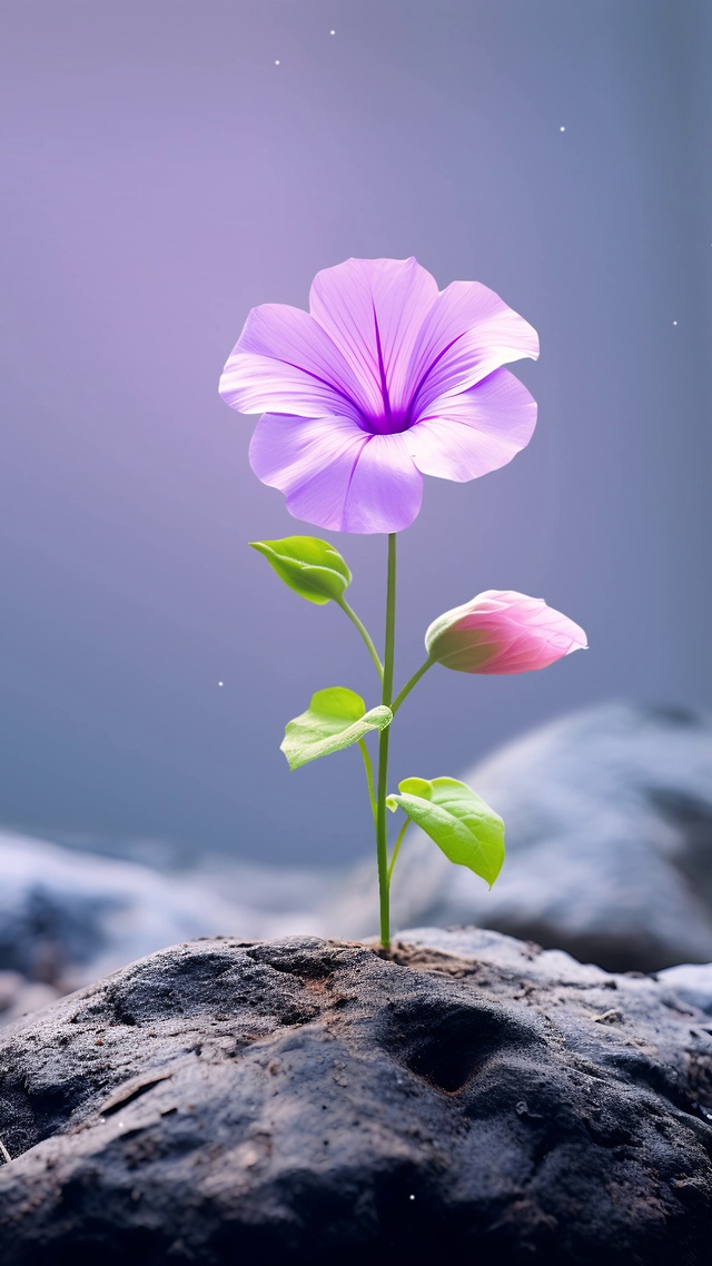 紫色牵牛花