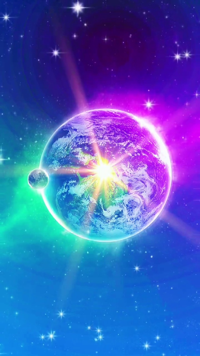 3D粒子动态壁纸  在暗处看效果比较好