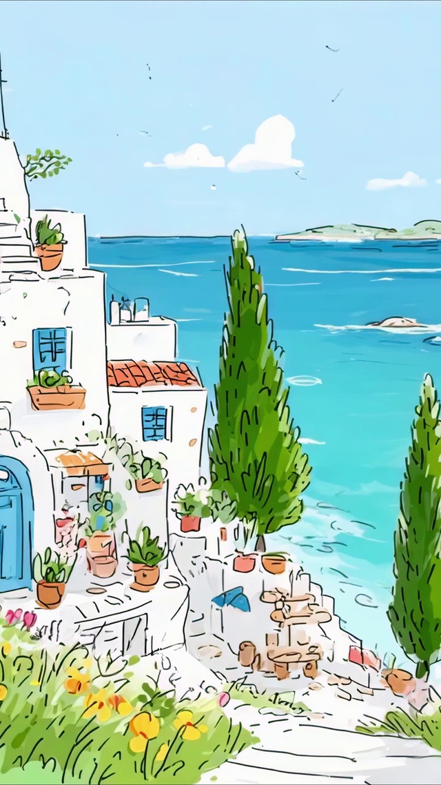 小清新动漫海景