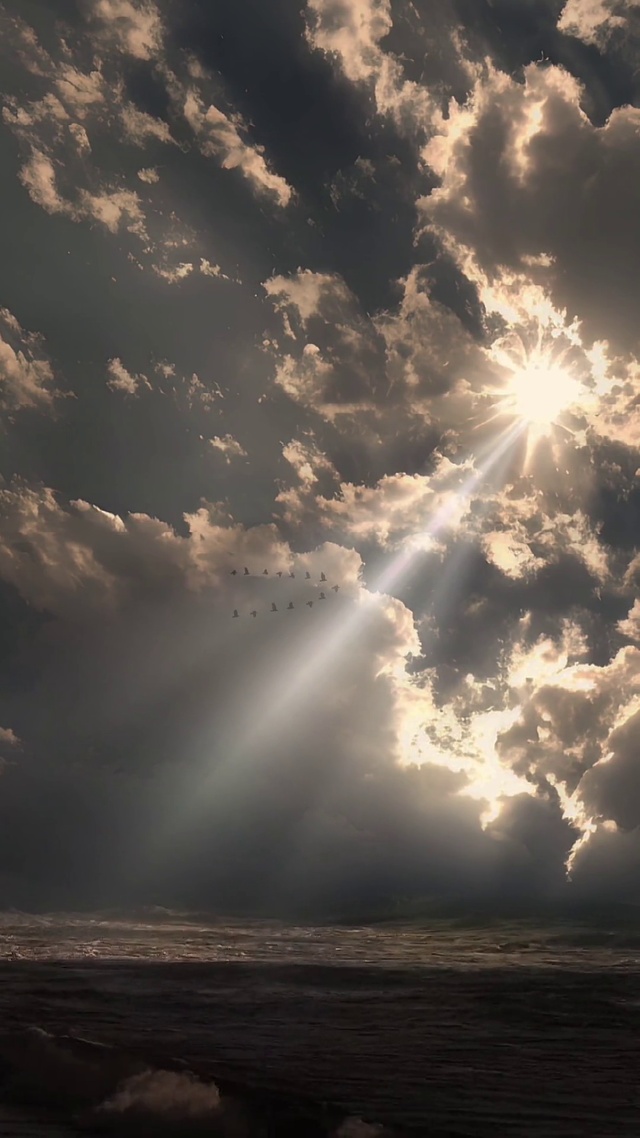 唯美天空江河4K