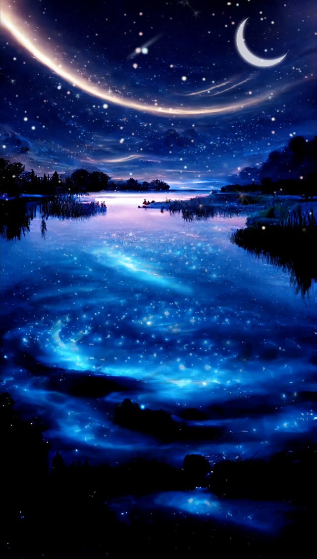 星河熠熠，宛若流水