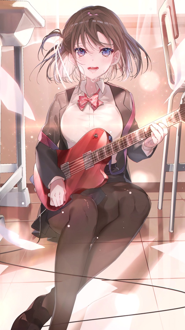 教室吉他少女