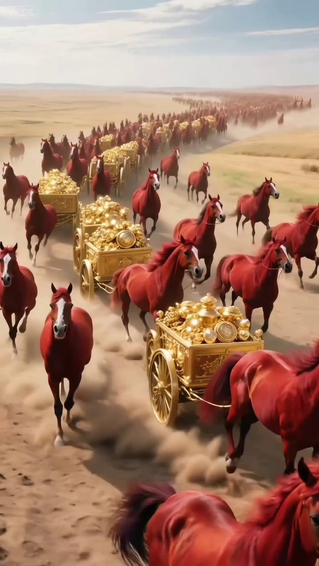 万马奔腾    发财