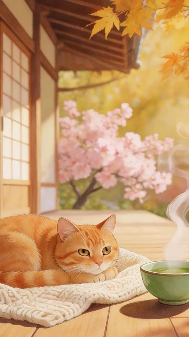 树下休闲猫咪