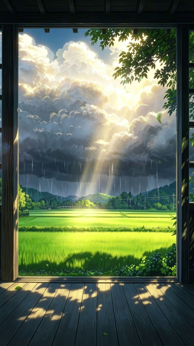 雨后初晴丁达尔效应 夏天小确幸