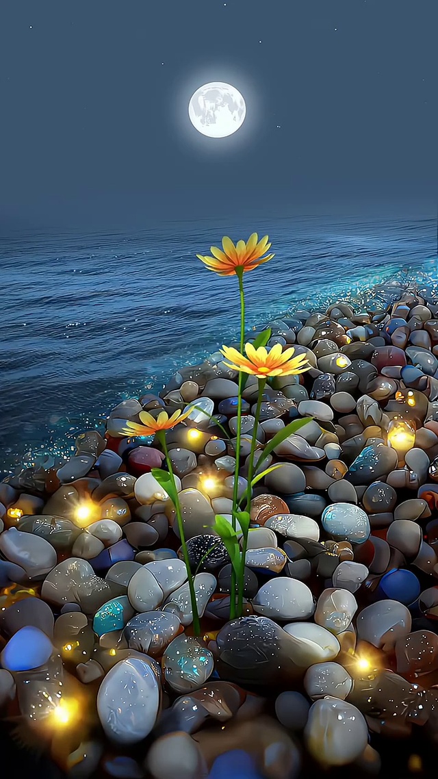 对着月亮许个愿吧