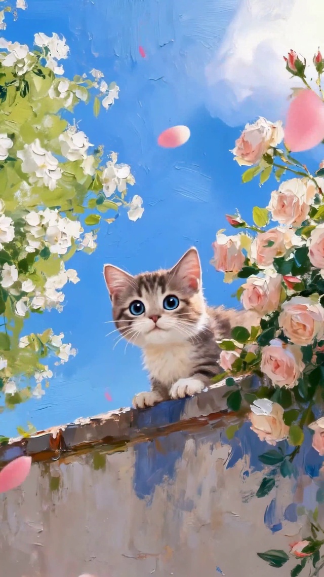 花墙小猫